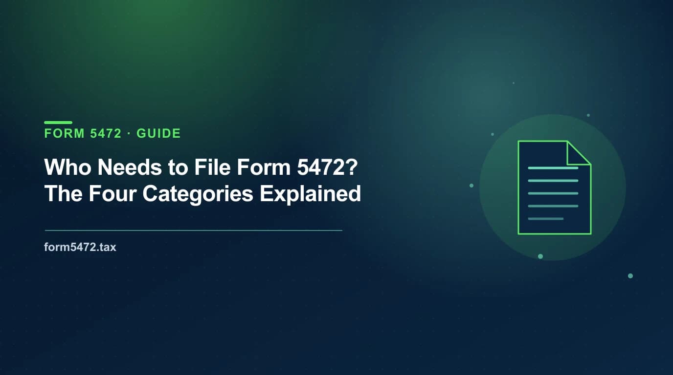 form 5472 exemptions — the six exceptions to filing and why they rarely apply to a foreign-owned LLC